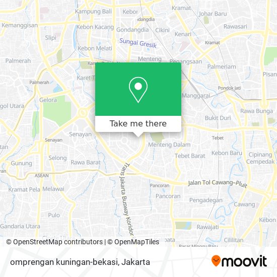 omprengan kuningan-bekasi map