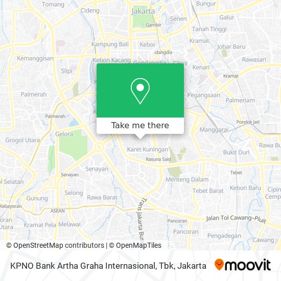 KPNO Bank Artha Graha Internasional, Tbk map