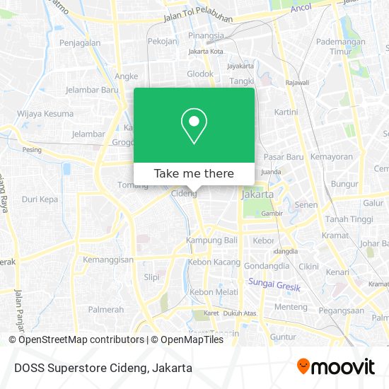 DOSS Superstore Cideng map