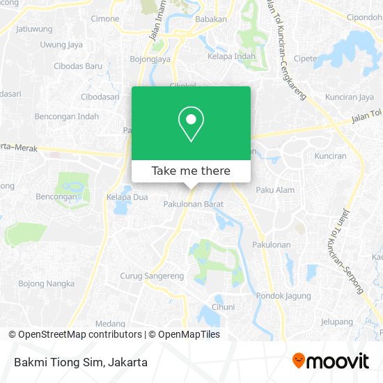 Bakmi Tiong Sim map
