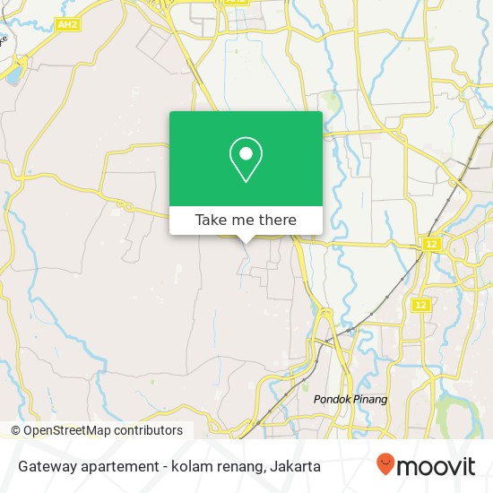 Gateway apartement - kolam renang map