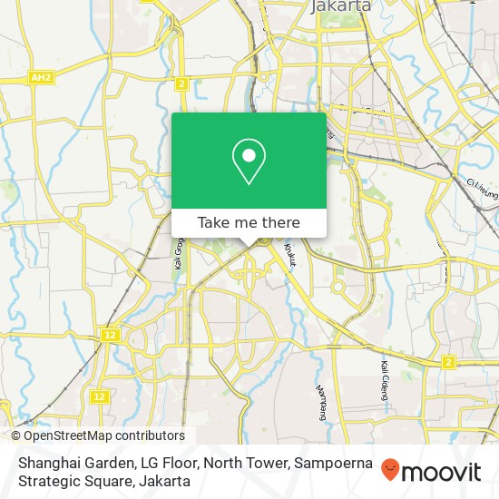 Shanghai Garden, LG Floor, North Tower, Sampoerna Strategic Square map