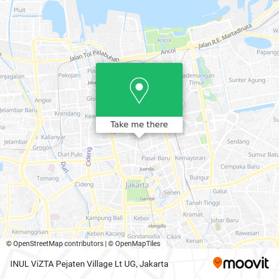 INUL ViZTA Pejaten Village Lt UG map