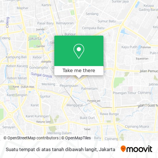 Suatu tempat di atas tanah dibawah langit map