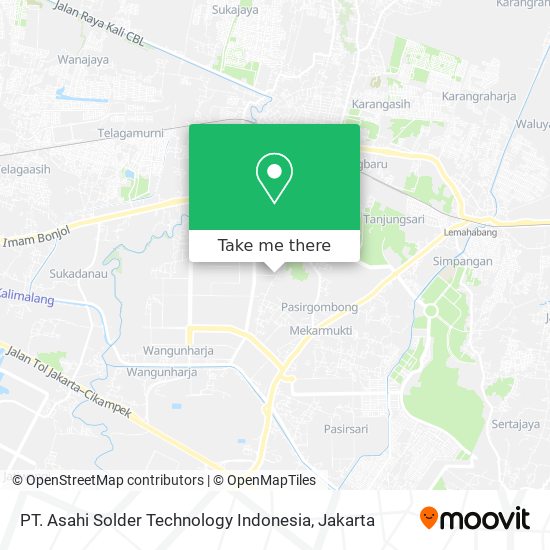 PT. Asahi Solder Technology Indonesia map