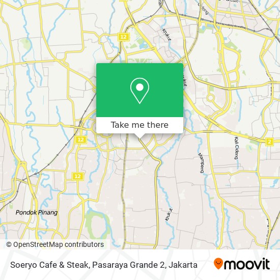 Soeryo Cafe & Steak, Pasaraya Grande 2 map