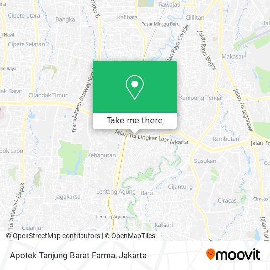 Apotek Tanjung Barat Farma map