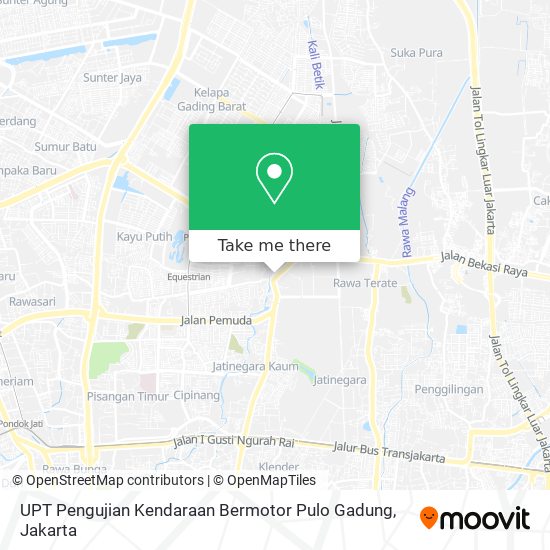 UPT Pengujian Kendaraan Bermotor Pulo Gadung map