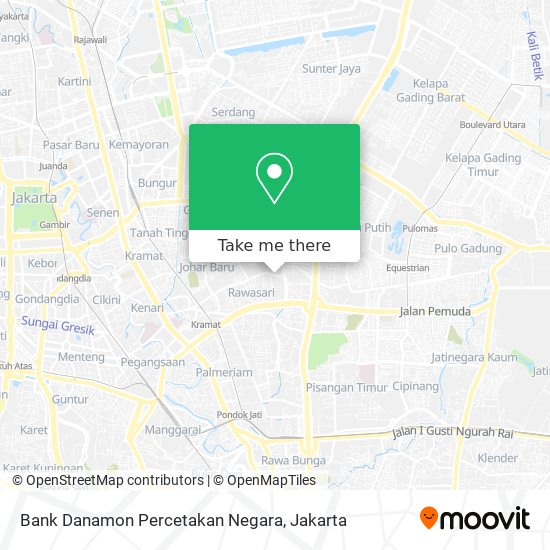 Bank Danamon Percetakan Negara map