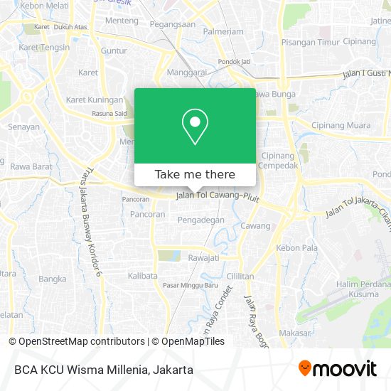 BCA KCU Wisma Millenia map