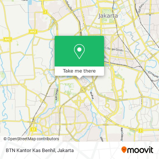 BTN Kantor Kas Benhil map