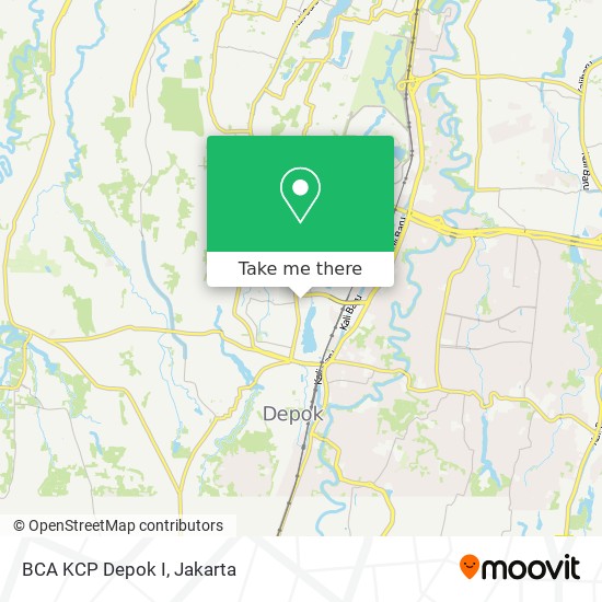 BCA KCP Depok I map