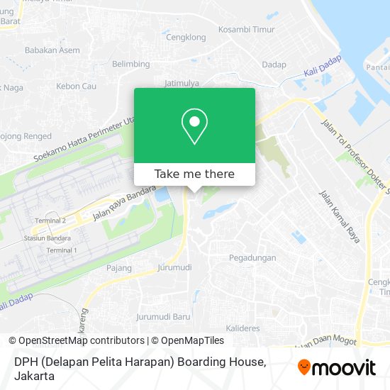 DPH (Delapan Pelita Harapan) Boarding House map