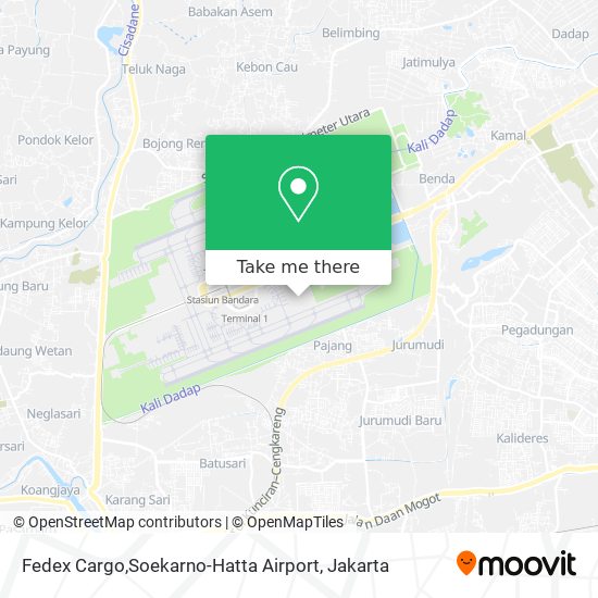 Fedex Cargo,Soekarno-Hatta Airport map