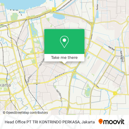 Head Office PT TRI KONTRINDO PERKASA map