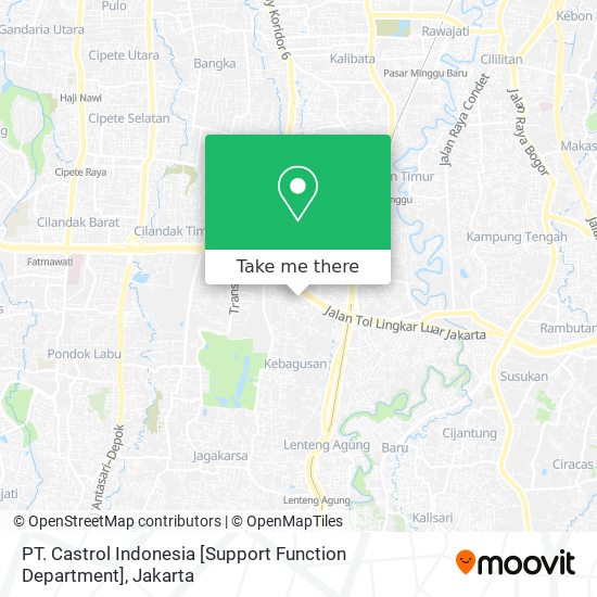 PT. Castrol Indonesia [Support Function Department] map