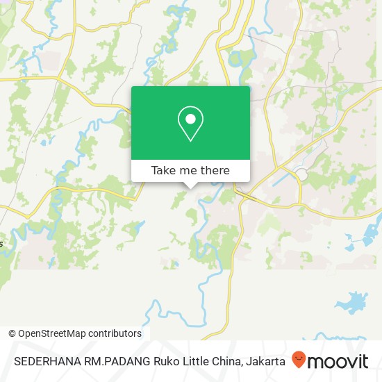 SEDERHANA RM.PADANG Ruko Little China map