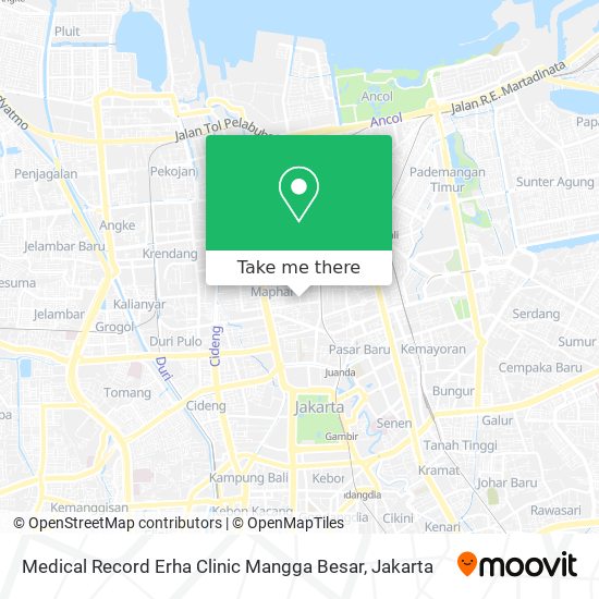 Medical Record Erha Clinic Mangga Besar map