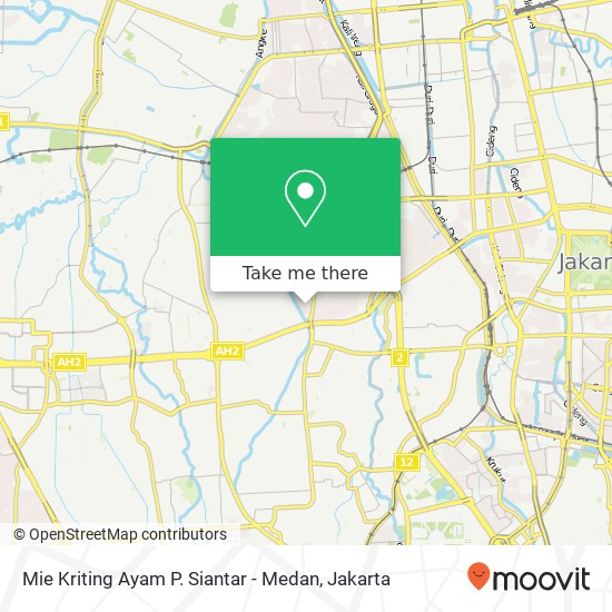 Mie Kriting Ayam P. Siantar - Medan map