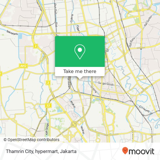 Thamrin City, hypermart map