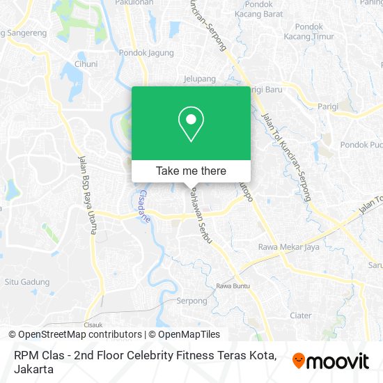 RPM Clas - 2nd Floor Celebrity Fitness Teras Kota map