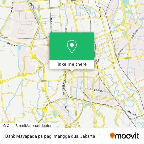 Bank Mayapada ps pagi mangga dua map