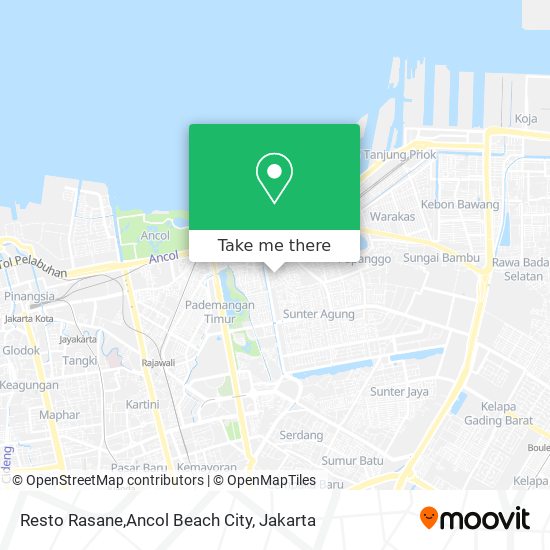 Resto Rasane,Ancol Beach City map