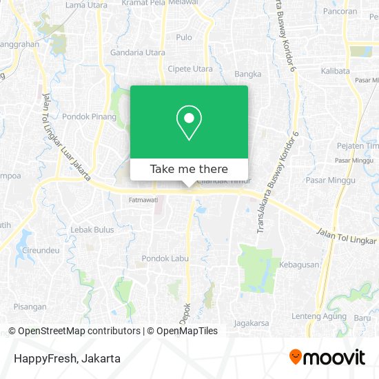 HappyFresh map