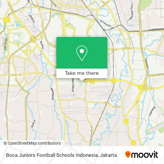 Boca Juniors Football Schools Indonesia map