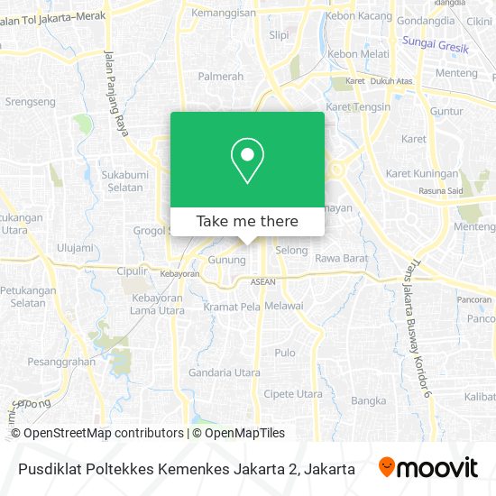 Pusdiklat Poltekkes Kemenkes Jakarta 2 map