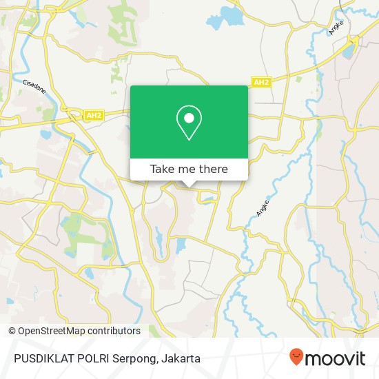 PUSDIKLAT POLRI Serpong map