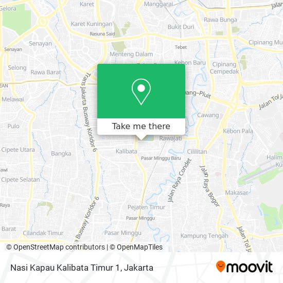Nasi Kapau Kalibata Timur 1 map