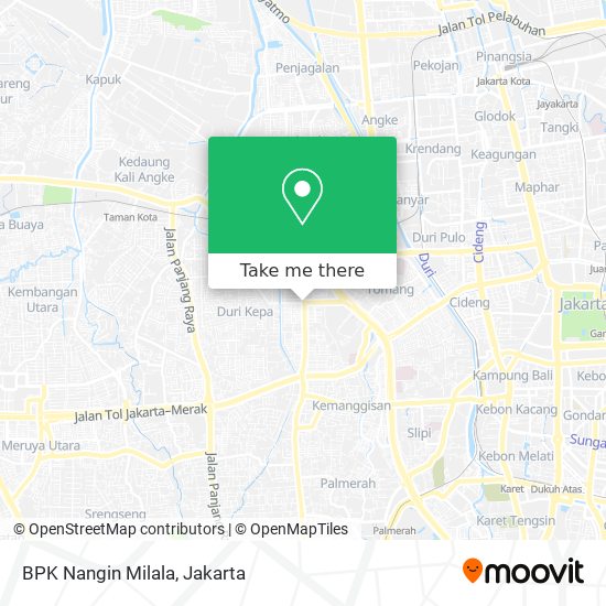 BPK Nangin Milala map