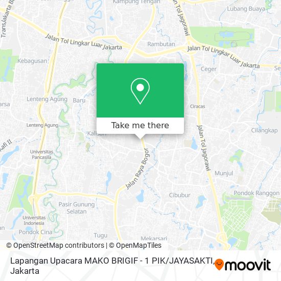 Lapangan Upacara MAKO BRIGIF - 1 PIK / JAYASAKTI map
