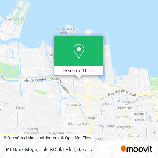 PT Bank Mega, Tbk. KC Jkt Pluit map