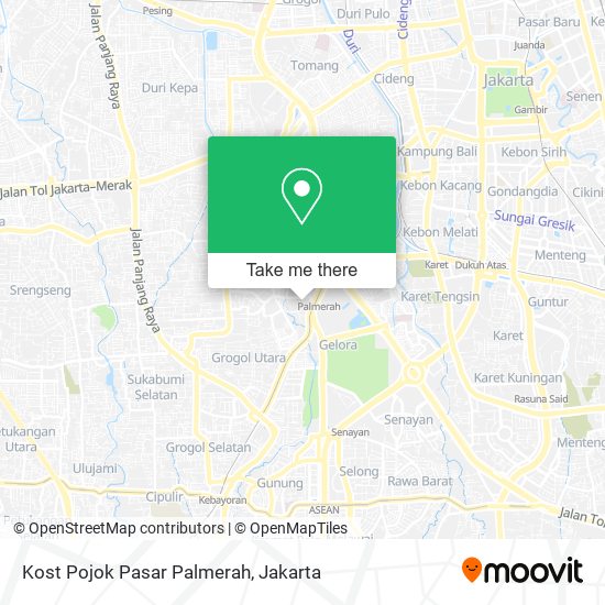 Kost Pojok Pasar Palmerah map