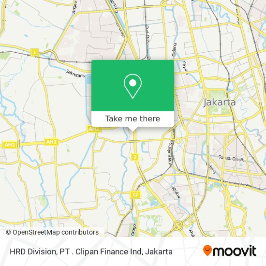 HRD Division, PT . Clipan Finance Ind map