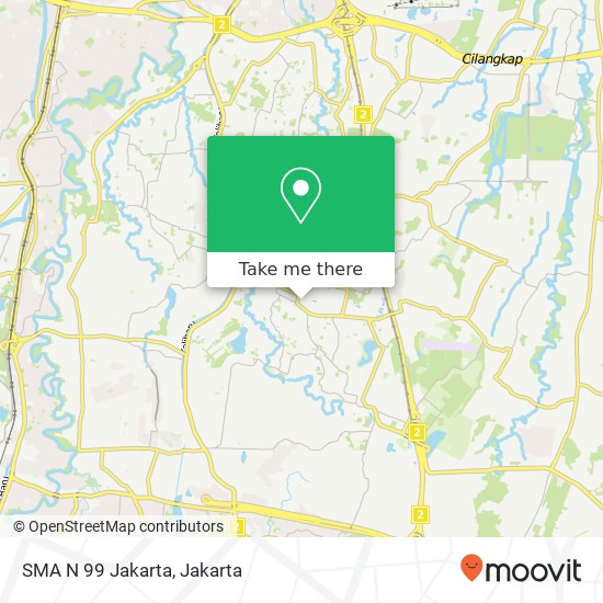 SMA N 99 Jakarta map