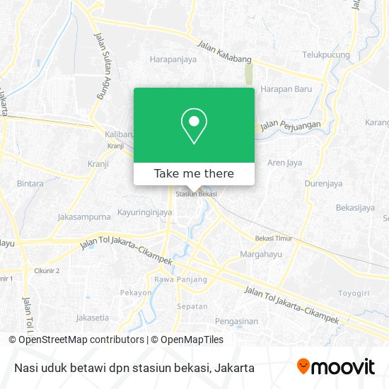 Nasi uduk betawi dpn stasiun bekasi map