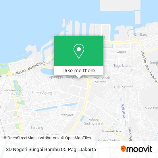 SD Negeri Sungai Bambu 05 Pagi map