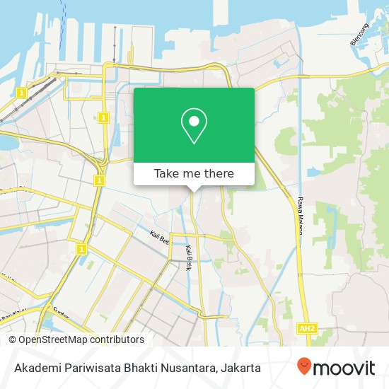 Akademi Pariwisata Bhakti Nusantara map
