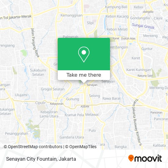 Senayan City Fountain map