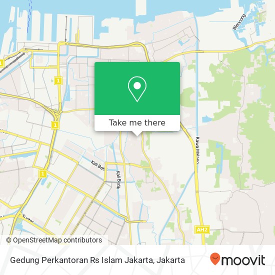 Gedung Perkantoran Rs Islam Jakarta map