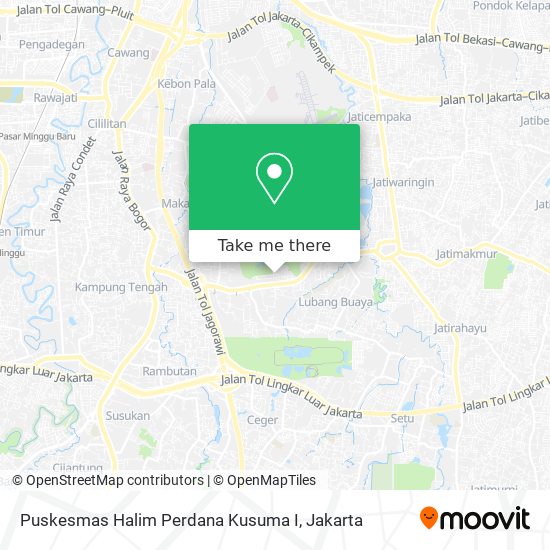 Puskesmas Halim Perdana Kusuma I map