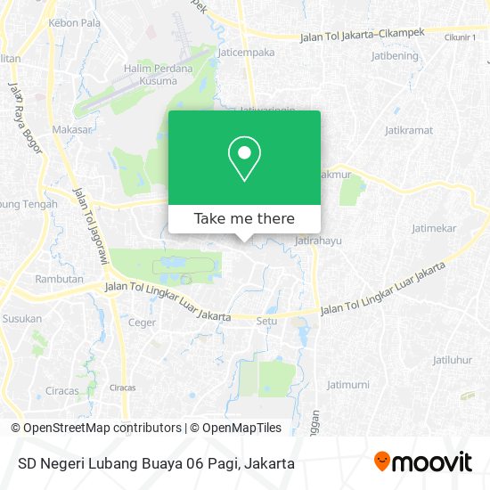 SD Negeri Lubang Buaya 06 Pagi map