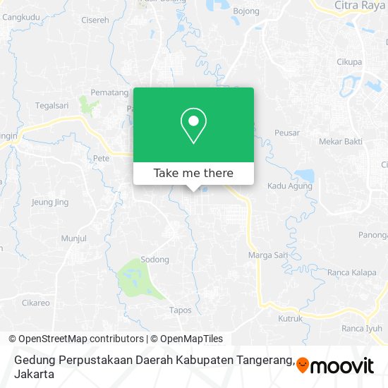 Gedung Perpustakaan Daerah Kabupaten Tangerang map
