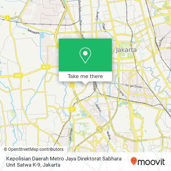 Kepolisian Daerah Metro Jaya Direktorat Sabhara Unit Satwa K-9 map