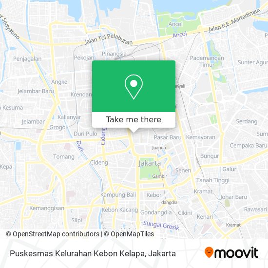 Puskesmas Kelurahan Kebon Kelapa map