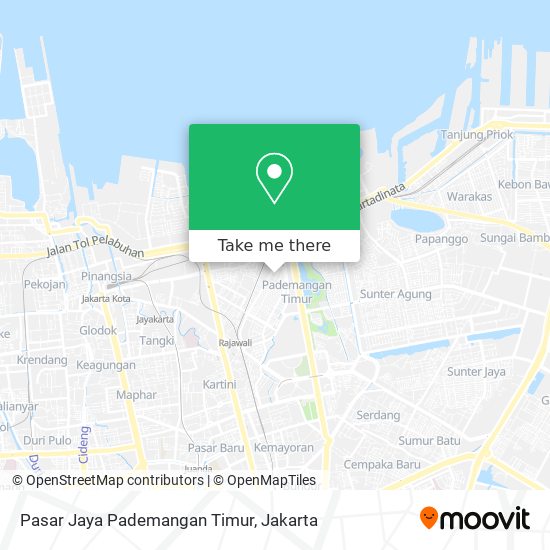 Pasar Jaya Pademangan Timur map