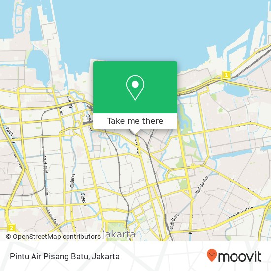 Pintu Air Pisang Batu map